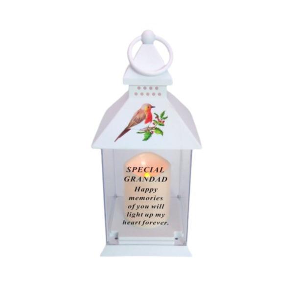 Options Robin lantern with timer - outdoor use