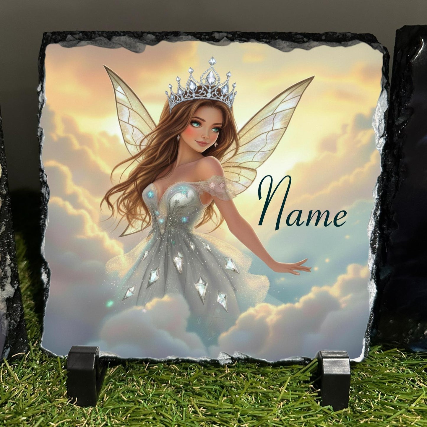 Personalised Fairy Princess slate design outdoor or indoor slate