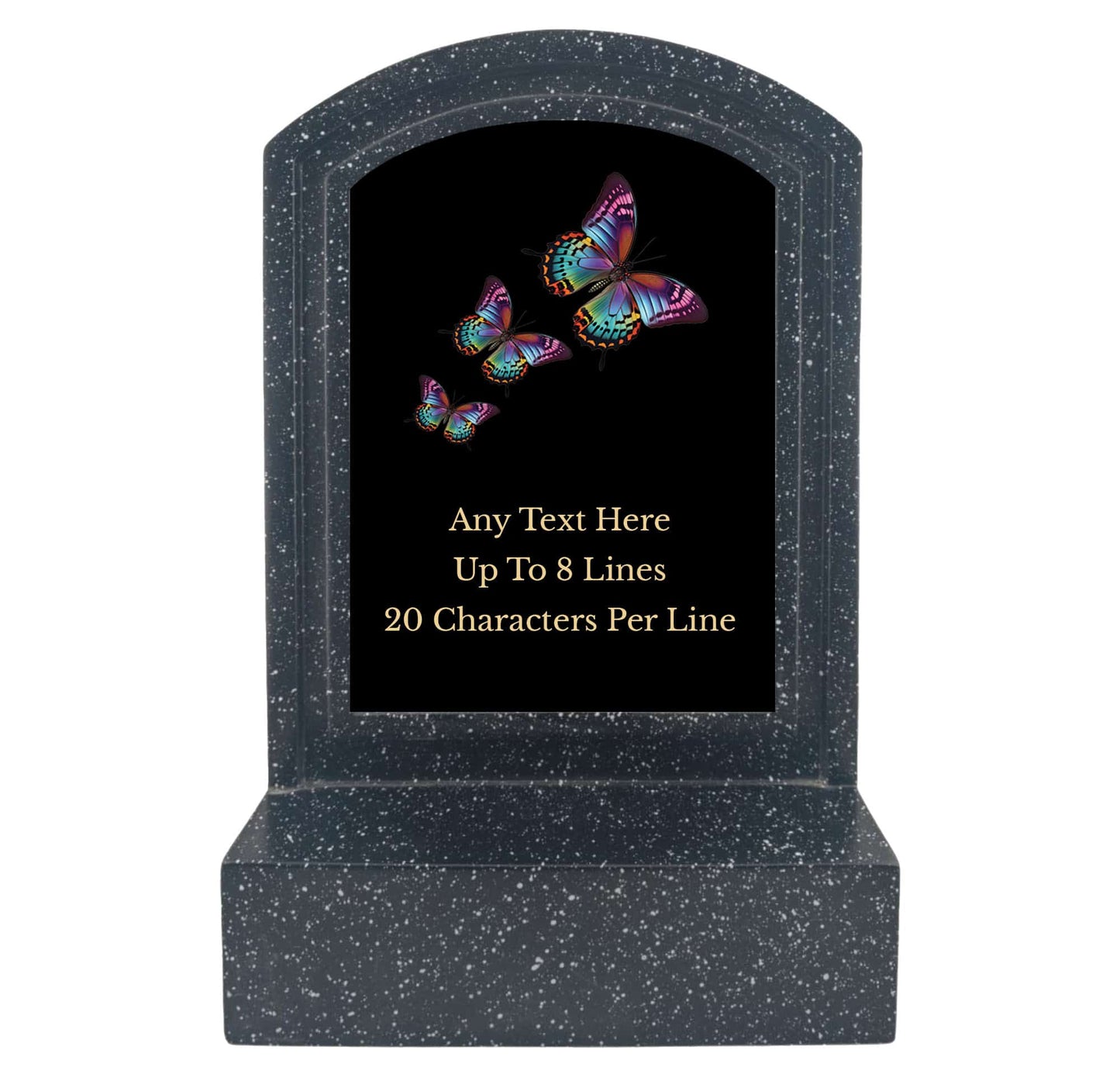 Personalised Butterfly Design Memorial Miniature Headstone