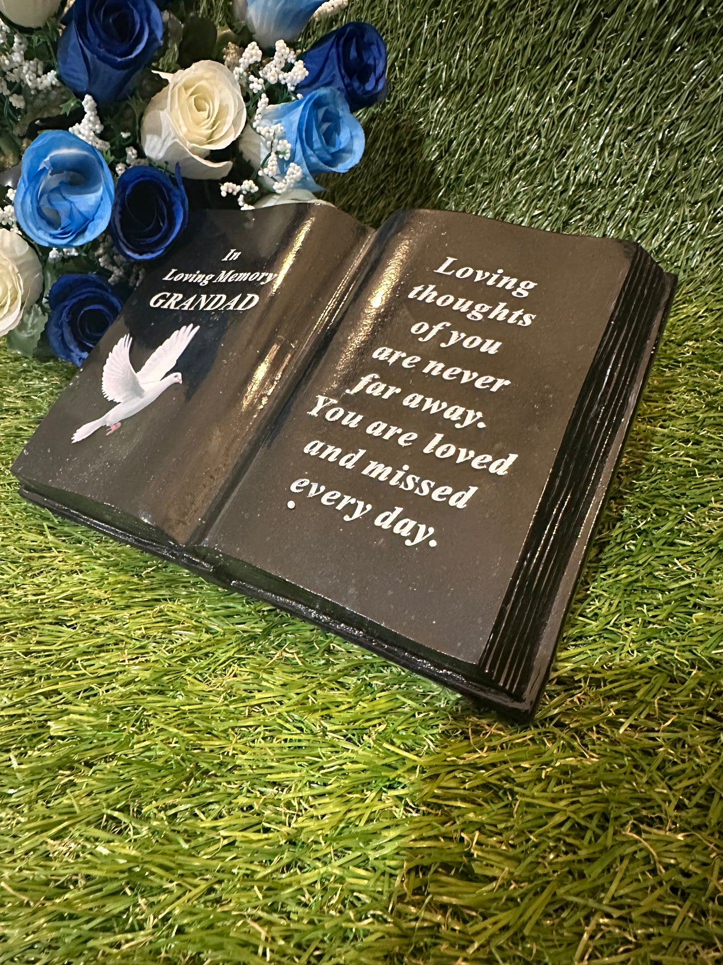 Options - Black Dove Book memorial stone