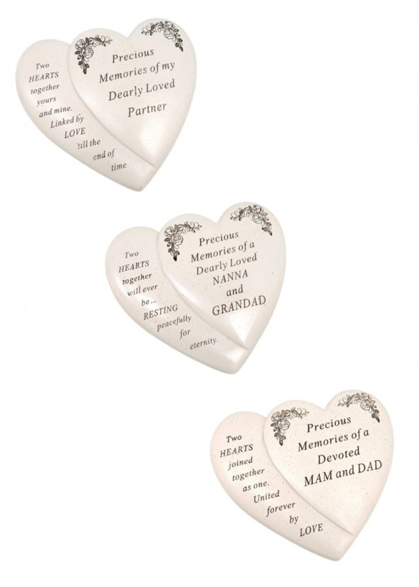 Options - Double heart with flower detail