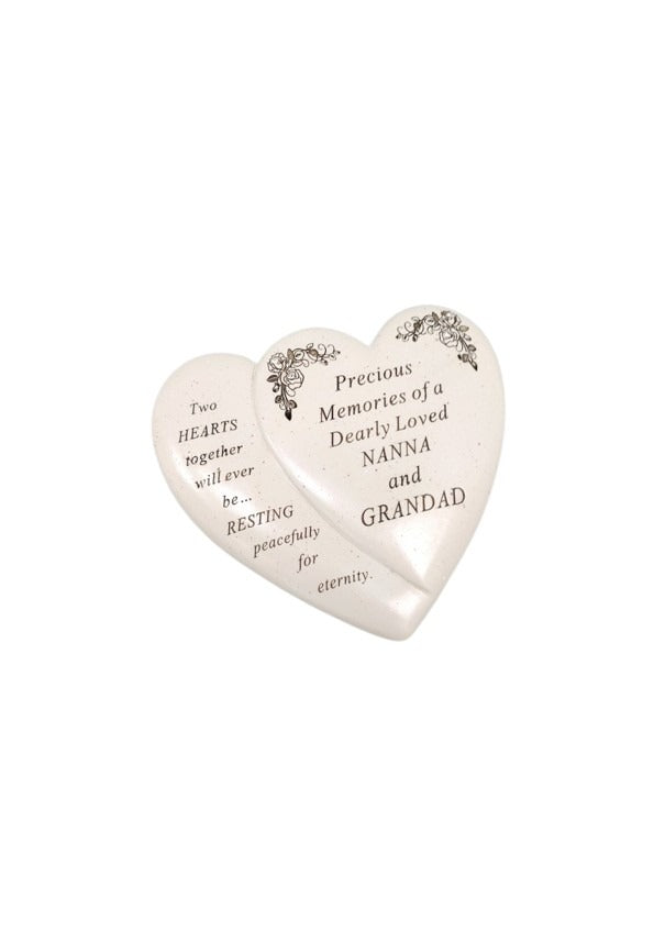 Options - Double heart with flower detail