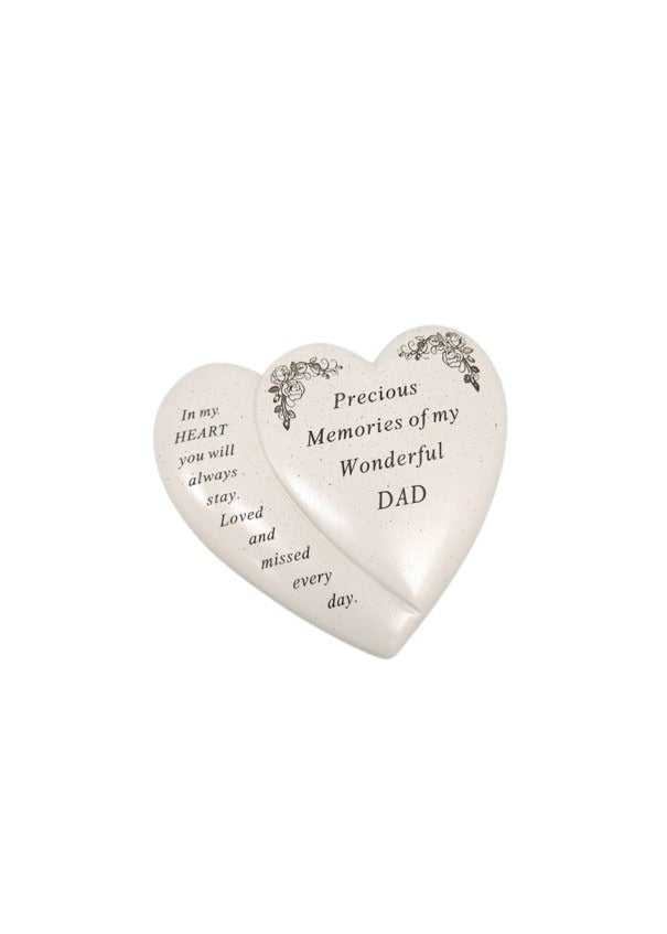 Options - Double heart with flower detail