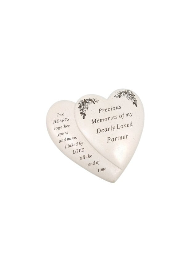 Options - Double heart with flower detail