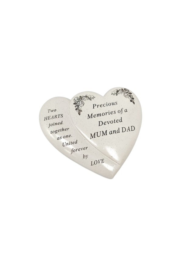 Options - Double heart with flower detail