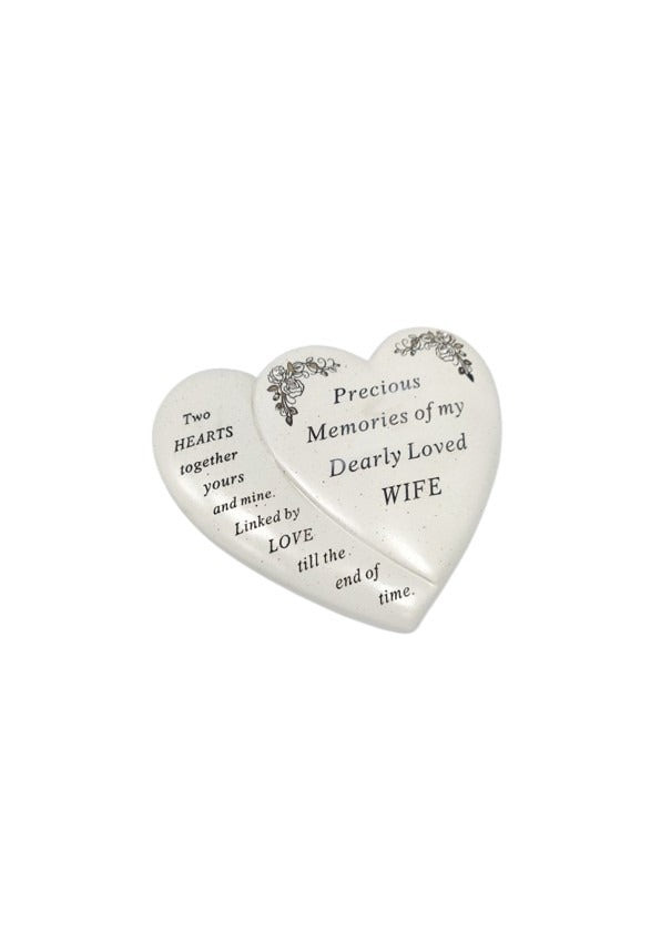 Options - Double heart with flower detail