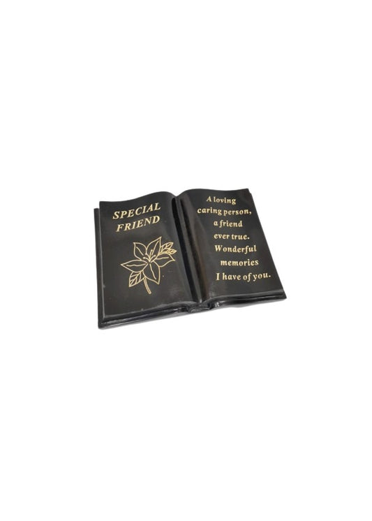 Option- Black and Gold lily memorial book.