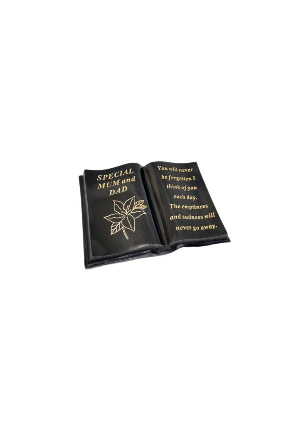 Option- Black and Gold lily memorial book.