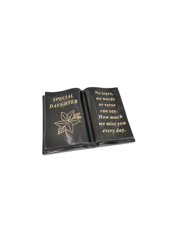 Option- Black and Gold lily memorial book.