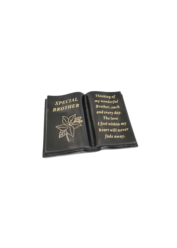 Option- Black and Gold lily memorial book.