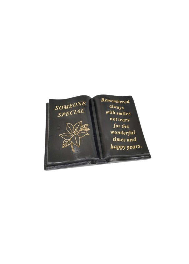 Option- Black and Gold lily memorial book.