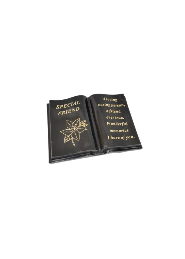 Option- Black and Gold lily memorial book.