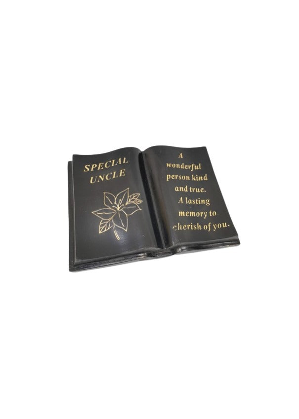 Option- Black and Gold lily memorial book.