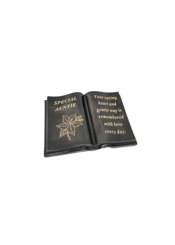 Option- Black and Gold lily memorial book.