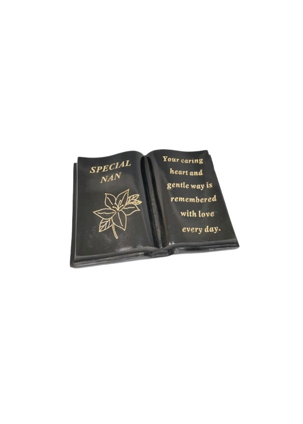 Option- Black and Gold lily memorial book.