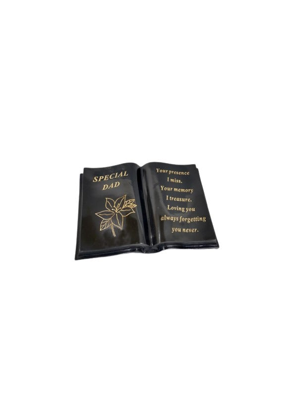 Option- Black and Gold lily memorial book.