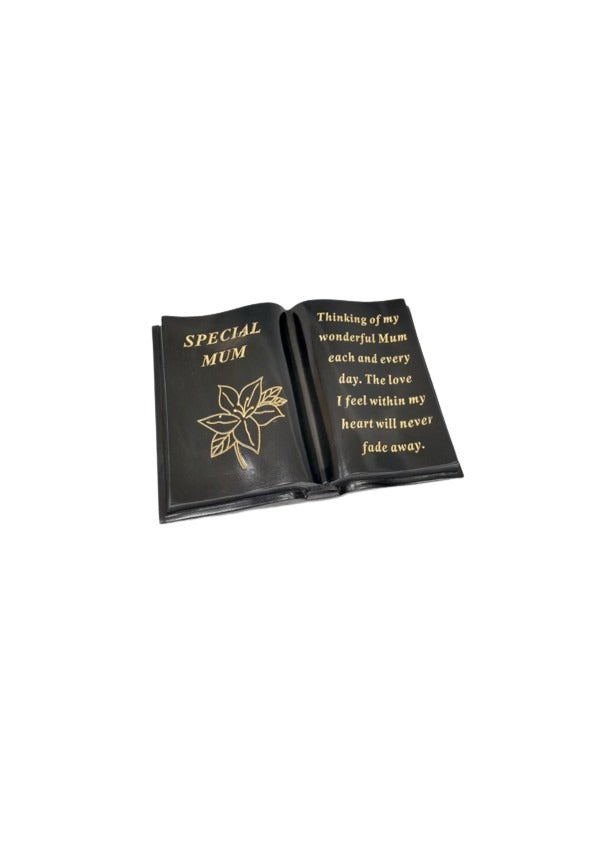 Option- Black and Gold lily memorial book.