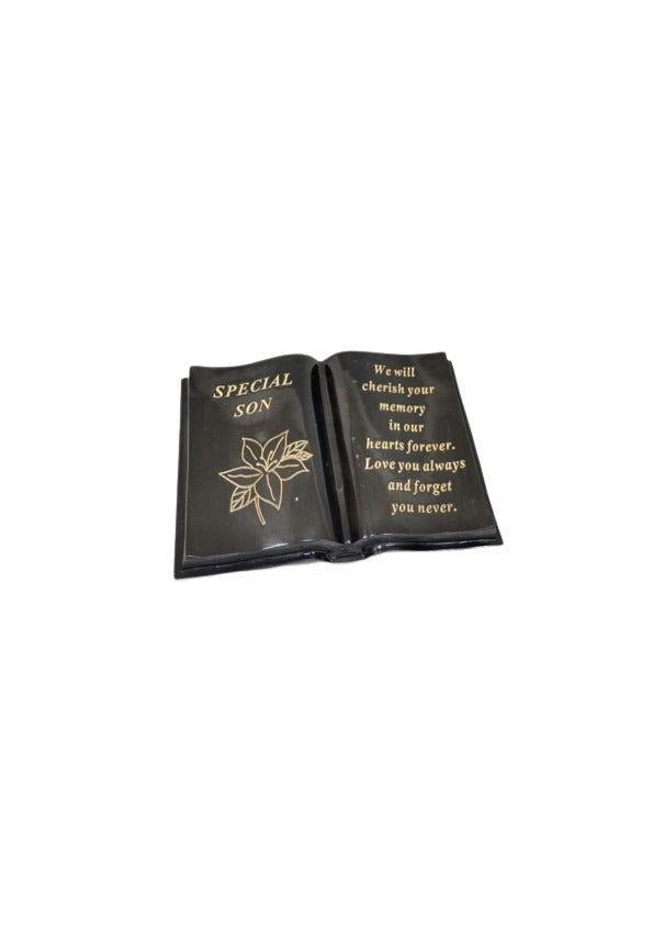Option- Black and Gold lily memorial book.