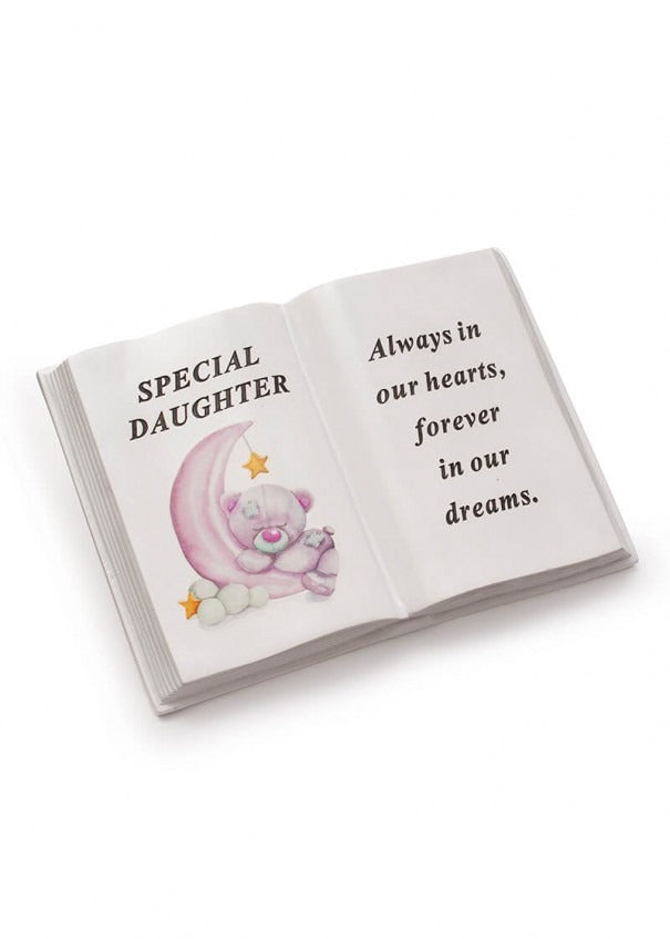 Options - Blue or Pink Moon Bear memorial Book
