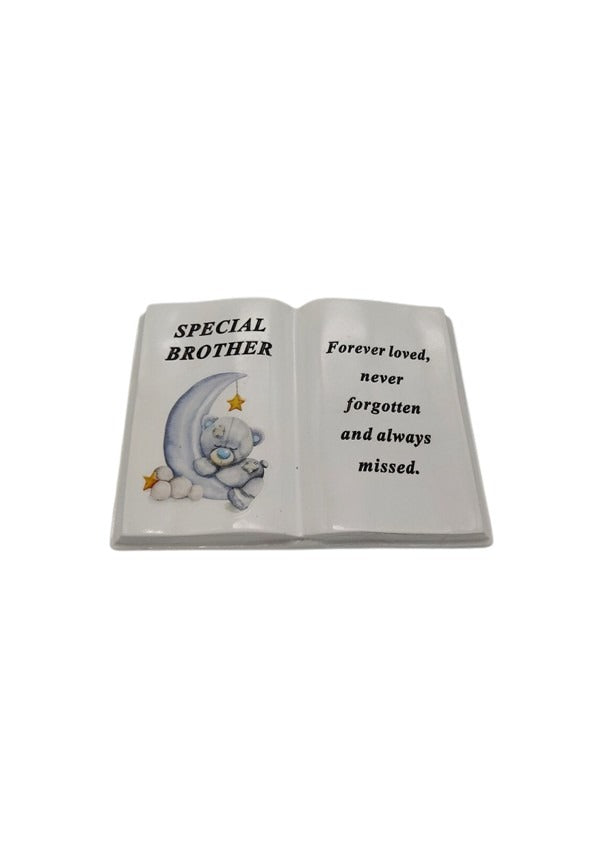 Options - Blue or Pink Moon Bear memorial Book