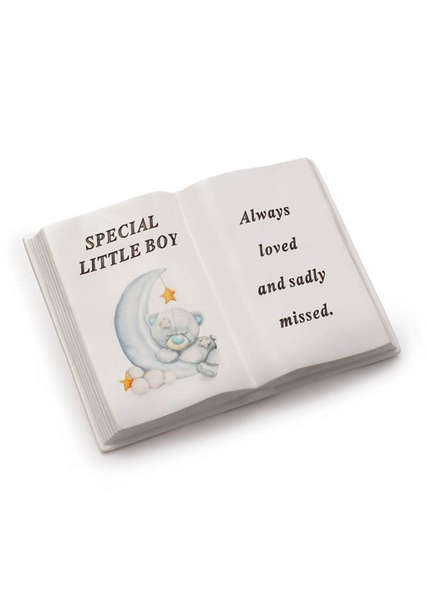 Options - Blue or Pink Moon Bear memorial Book