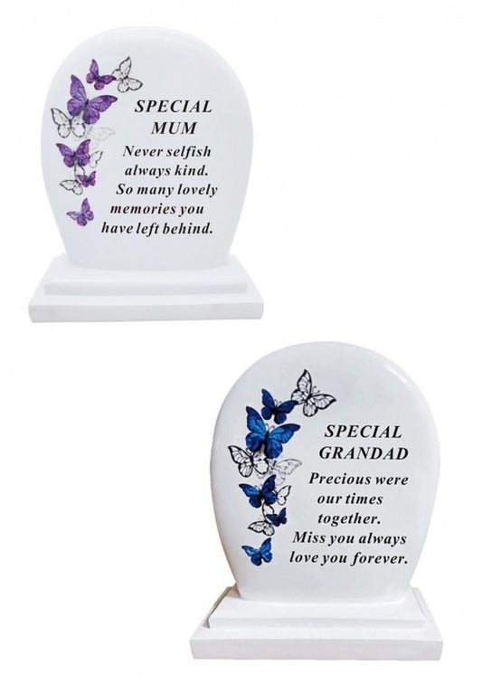 Options - Butterfly Plaque Memorial stone Decor