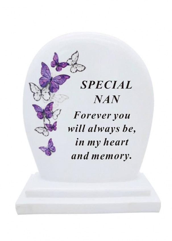 Options - Butterfly Plaque Memorial stone Decor
