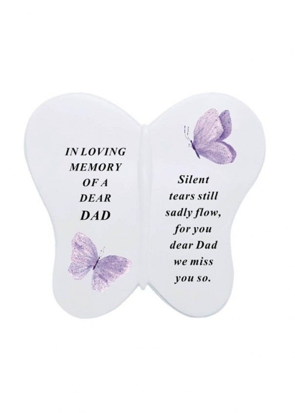Options - White Butterfly Plaque