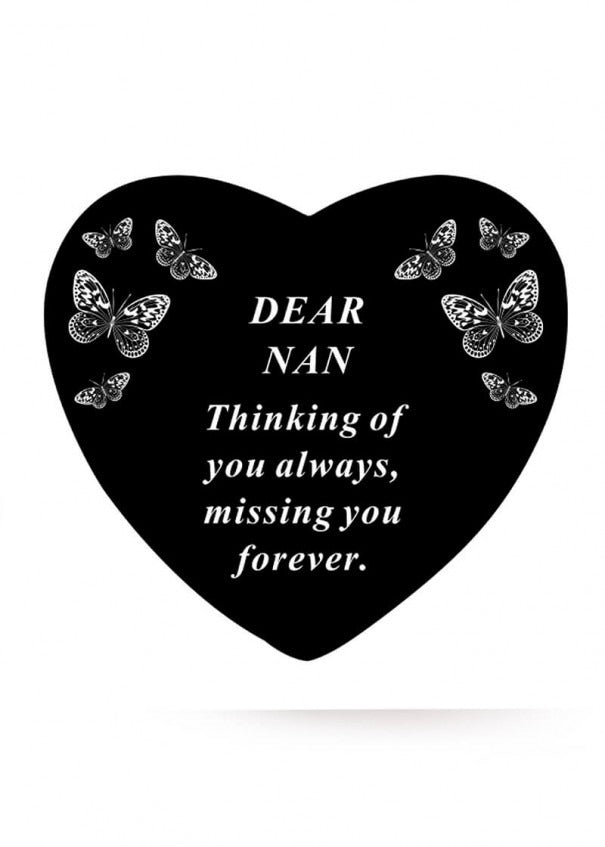 Option selection - Black Heart With Butterfly Detail Decor Ornaments Decor Ornaments