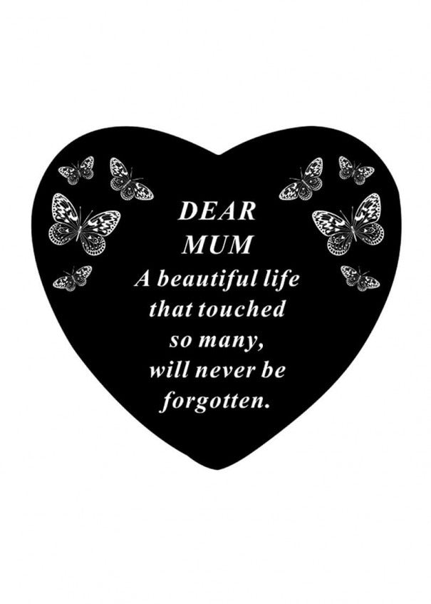 Option selection - Black Heart With Butterfly Detail Decor Ornaments Decor Ornaments