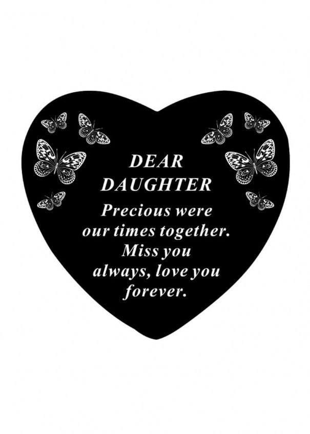 Option selection - Black Heart With Butterfly Detail Decor Ornaments Decor Ornaments