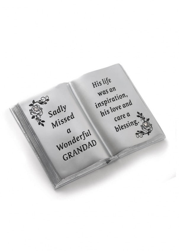 Option selection - Silver Book With Rose And Diamante Detail