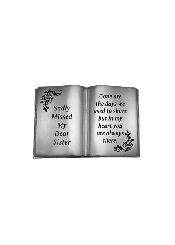 Option selection - Silver Book With Rose And Diamante Detail
