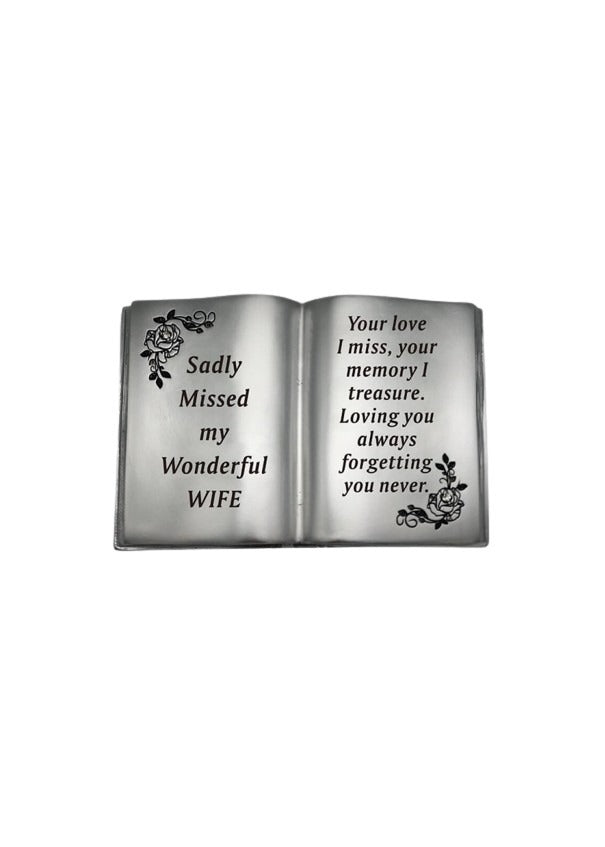 Option selection - Silver Book With Rose And Diamante Detail