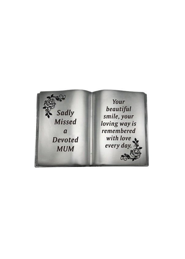 Option selection - Silver Book With Rose And Diamante Detail