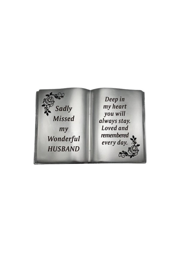 Option selection - Silver Book With Rose And Diamante Detail