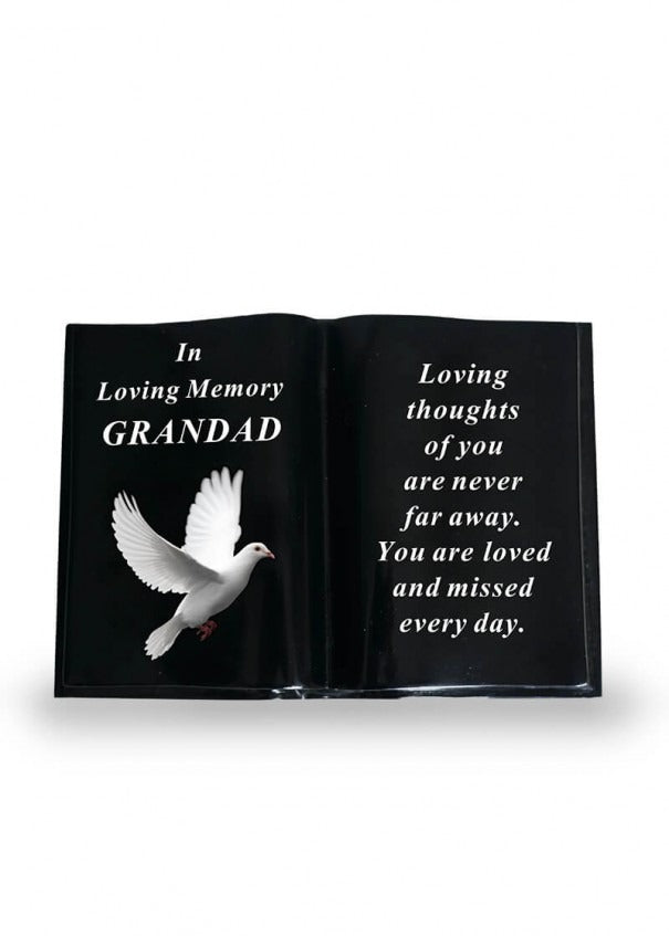 Options - Black Dove Book memorial stone