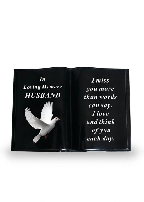 Options - Black Dove Book memorial stone