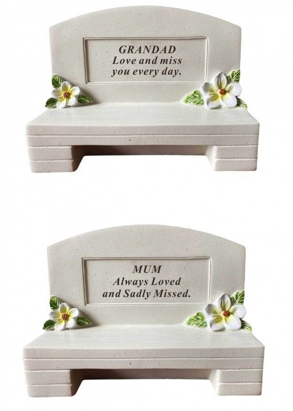 Options - Outdoor memorial bench graveside