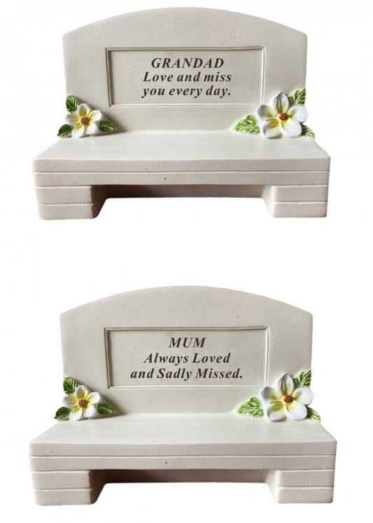 Options - Outdoor memorial bench graveside