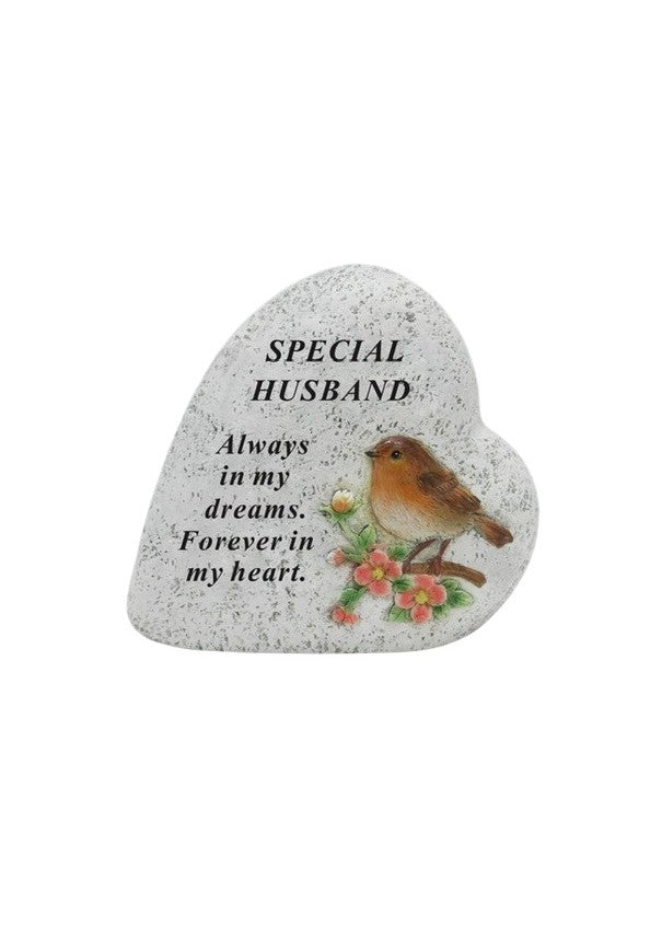 Options - Robin memorial heart stone outdoor