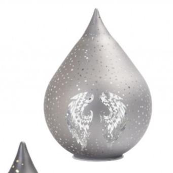 Sphere With Angel Wing Design glass LED light