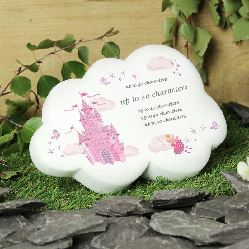 Personalised Fairy Castle Resin Memorial Cloud outdoor Decor
