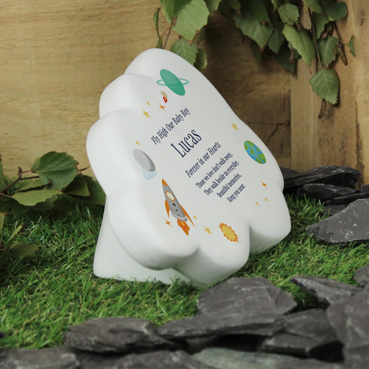 Personalised Space Resin Memorial Cloud Decor