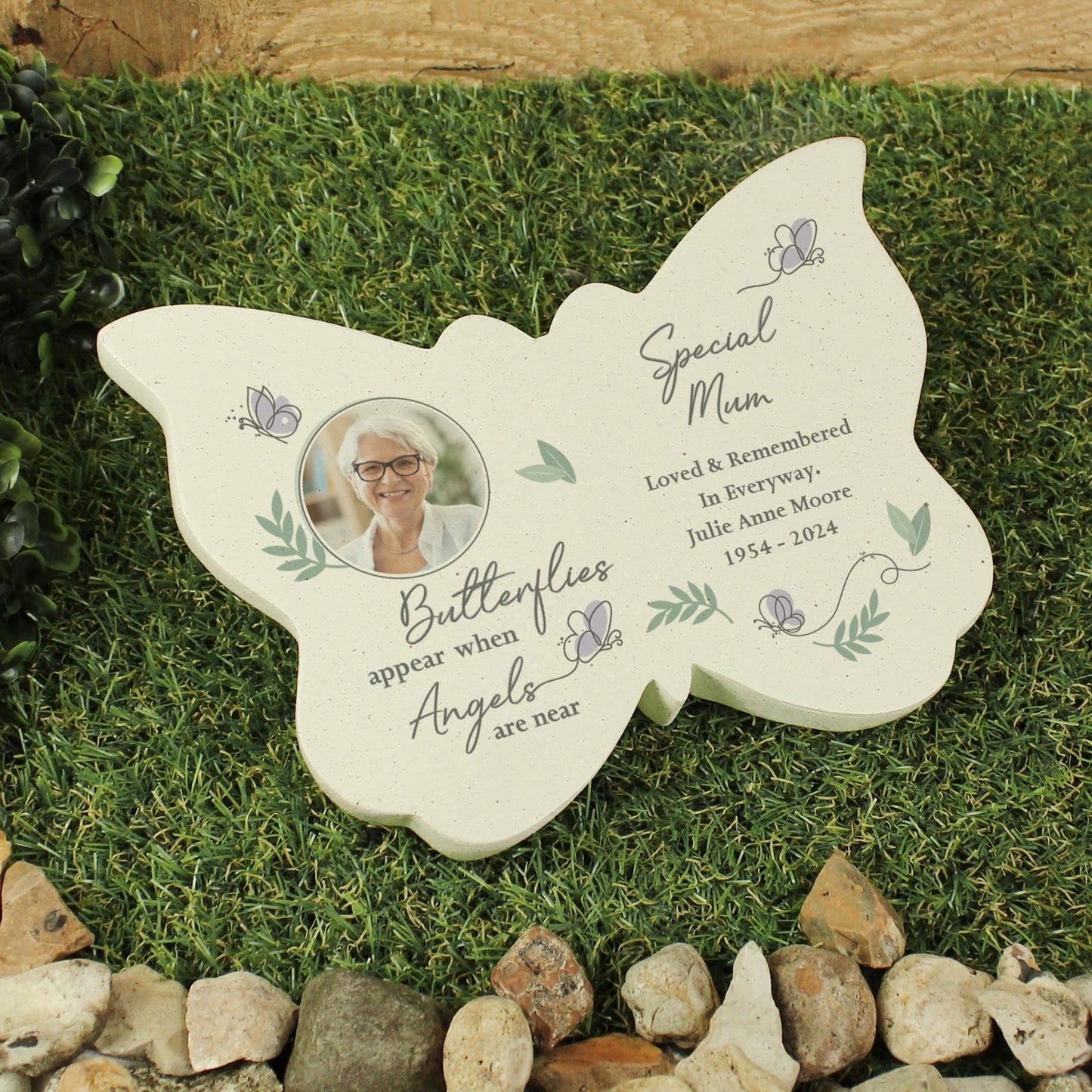 Personalised Any Butterflies Appear Photo Memorial Resin Butterfly