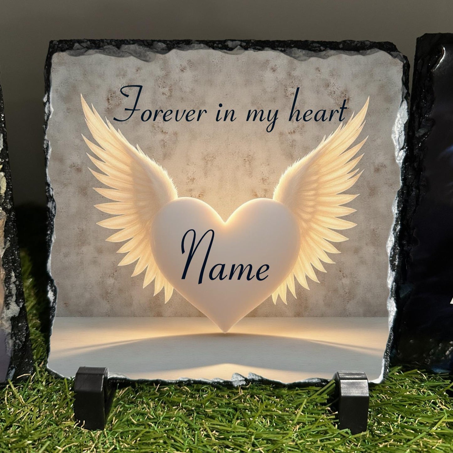 Personalised New 2026 Forever in my heart design outdoor or indoor slate