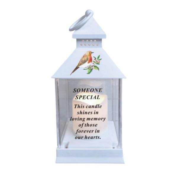 Options Robin lantern with timer - outdoor use