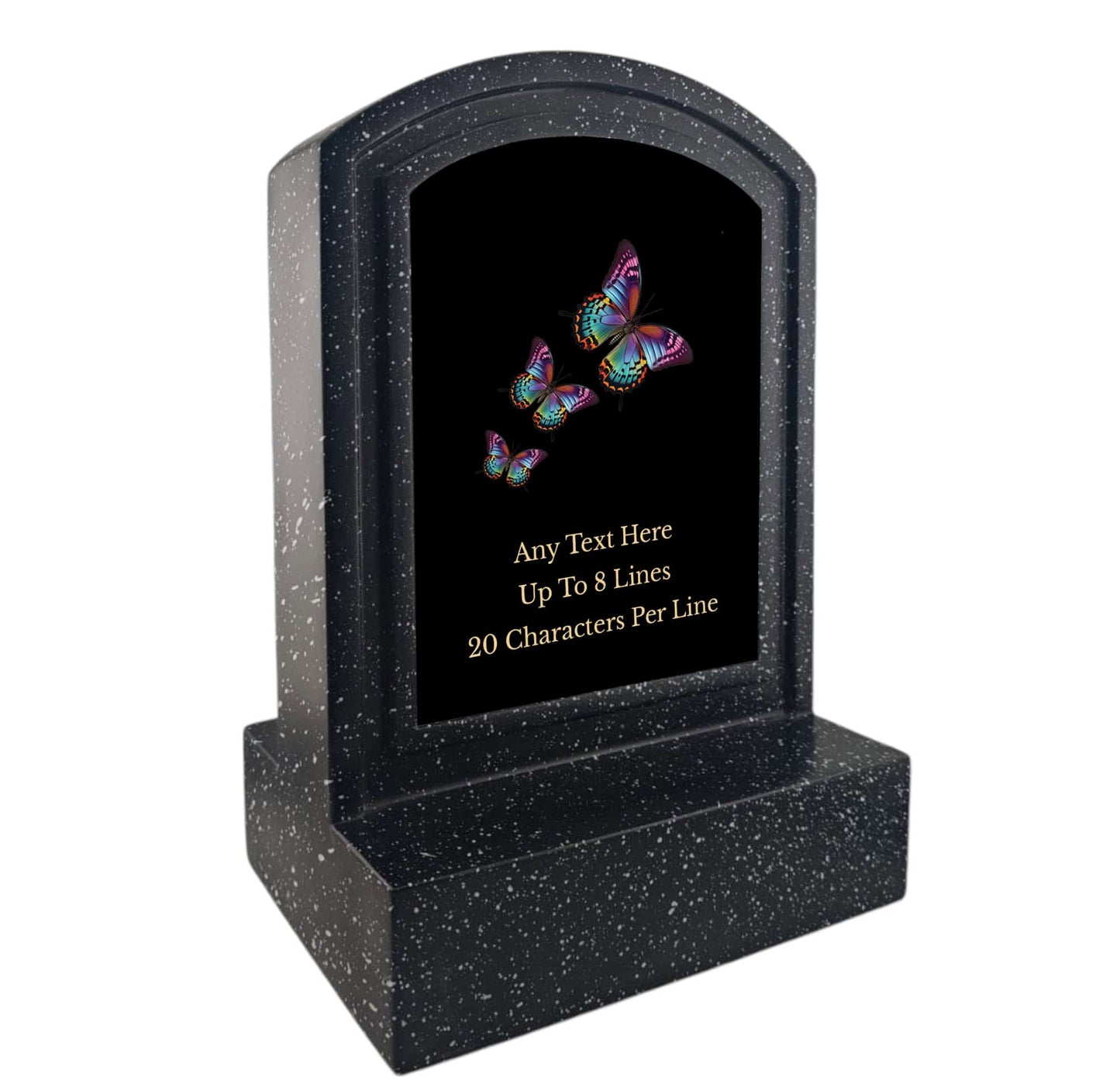 Personalised Butterfly Design Memorial Miniature Headstone