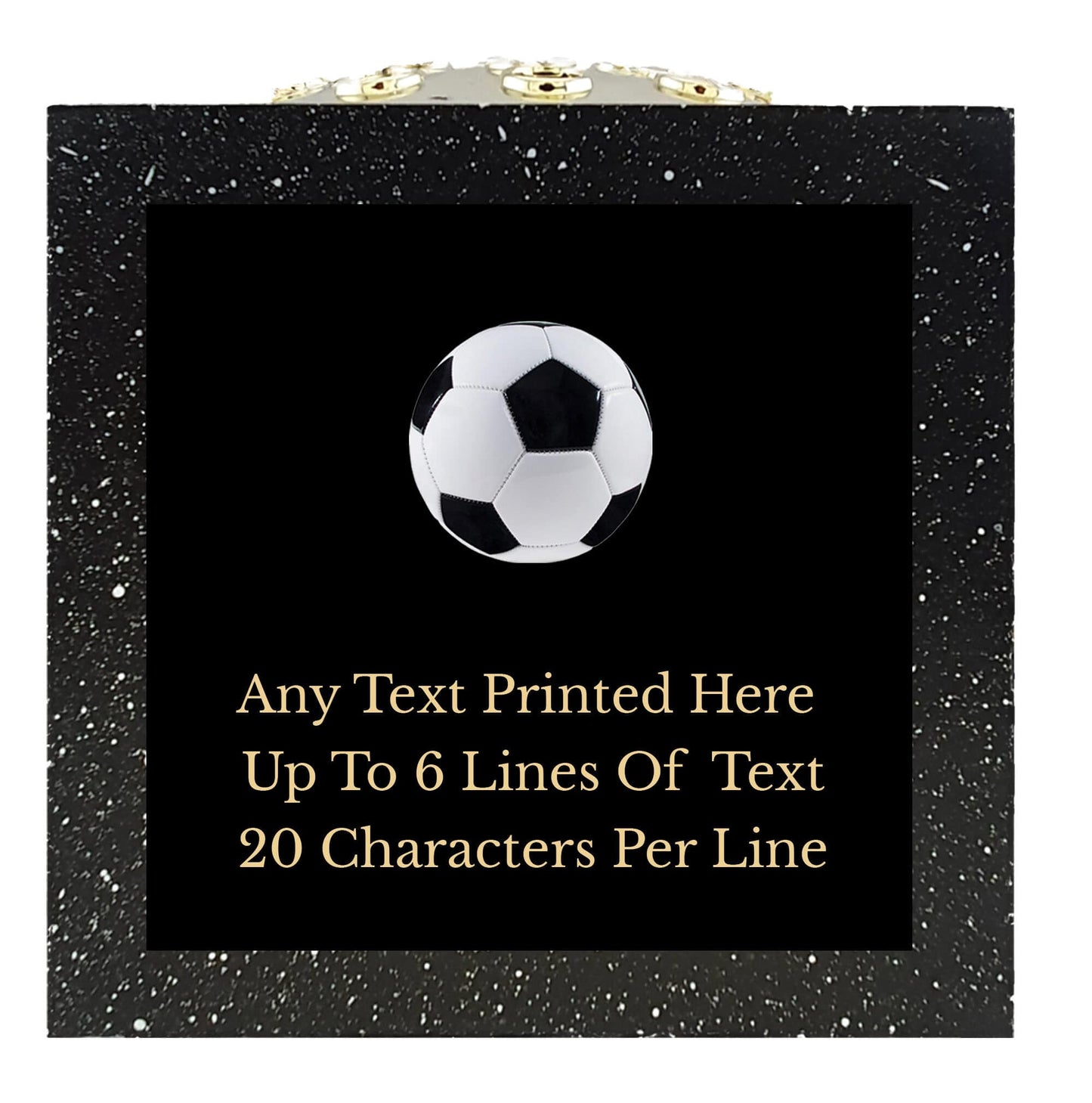 Personalised Football Memorial Rose Bowl Grave Marker Flower Pot Vase