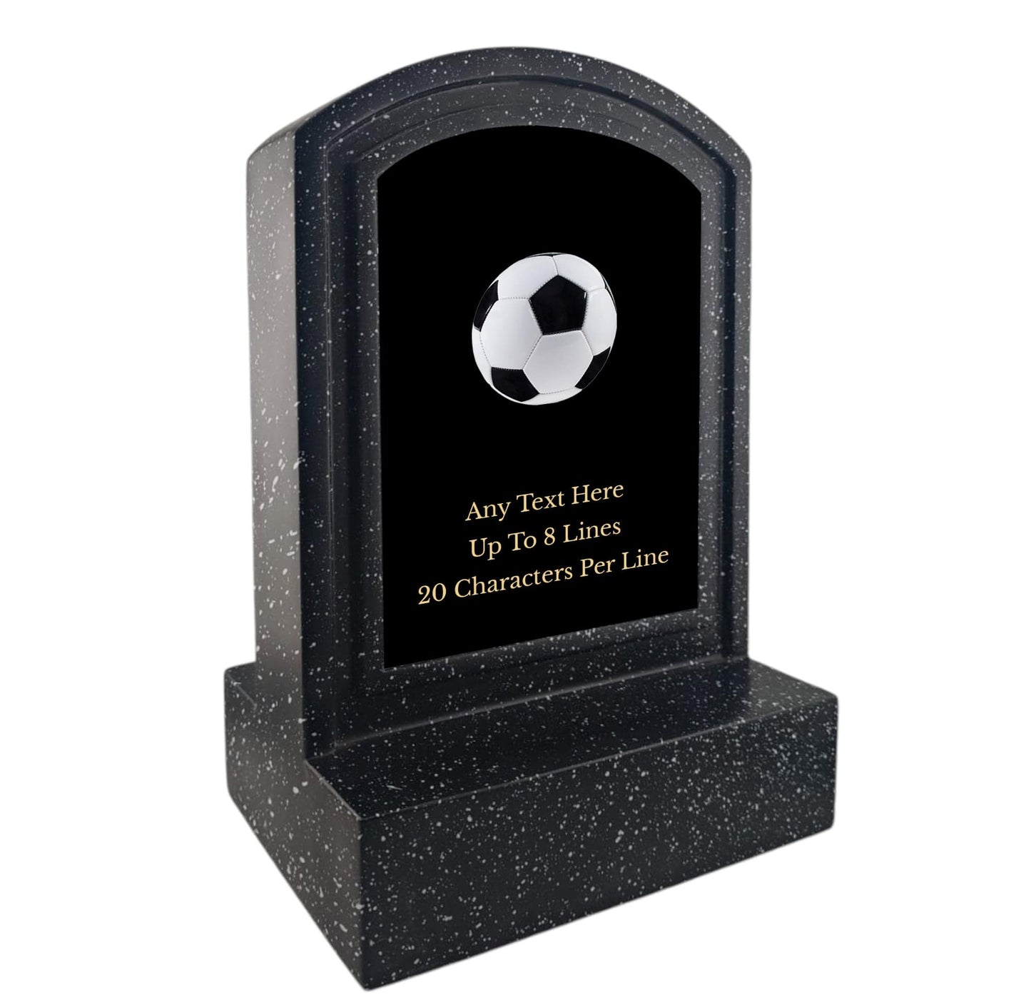 Personalised Football Design Memorial Miniature Headstone